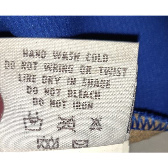 Vintage Y2K Jag Royal Blue Swimsuit Sz 10 Tank Style One Piece Sheer Mesh USA - Picture 7 of 16